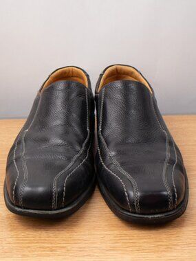 Sandro Moscoloni Leather Slip On Loafer Dress Shoes Men's 14 D 47 Black Brazil